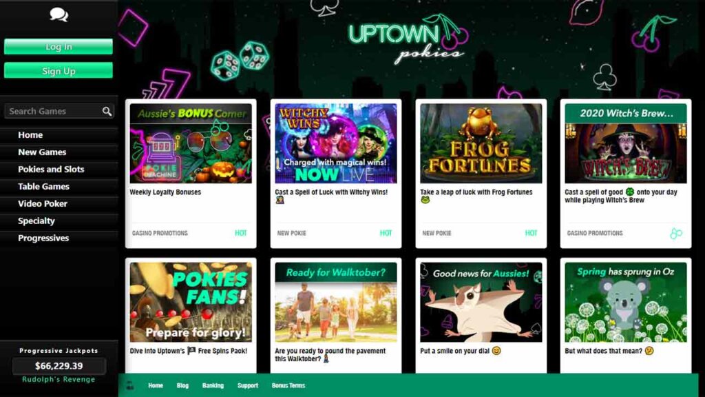 Types of Uptown Pokies Casino: A World of Gambling Delight
